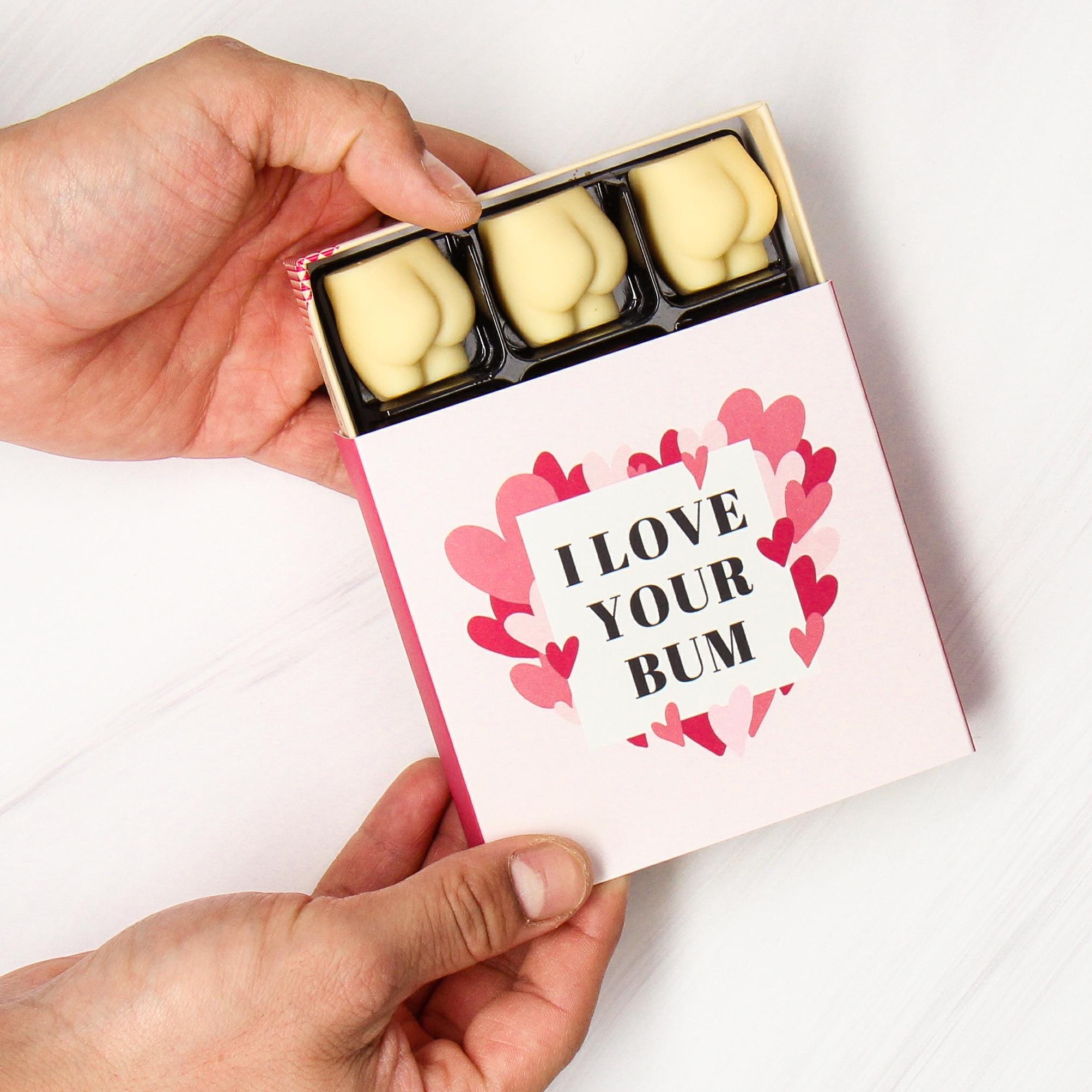 Personalised Box of Chocolate Bums - Rude Chocolate Gifts | Anniversary Gift