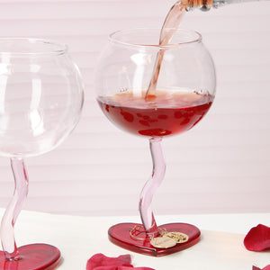 Heart Wine Glasses