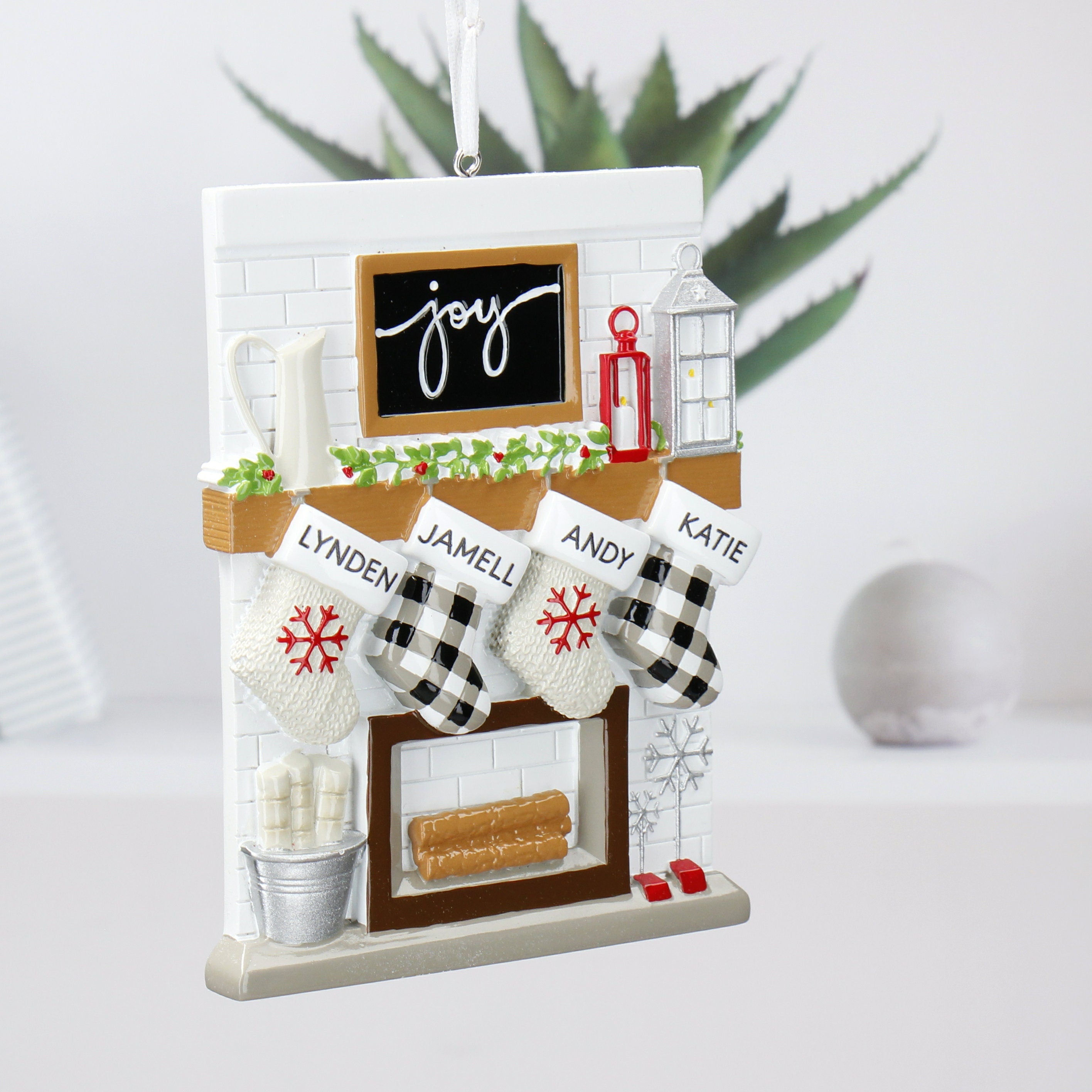 Personalised Christmas Bauble - Family Stockings design | Christmas Decor
