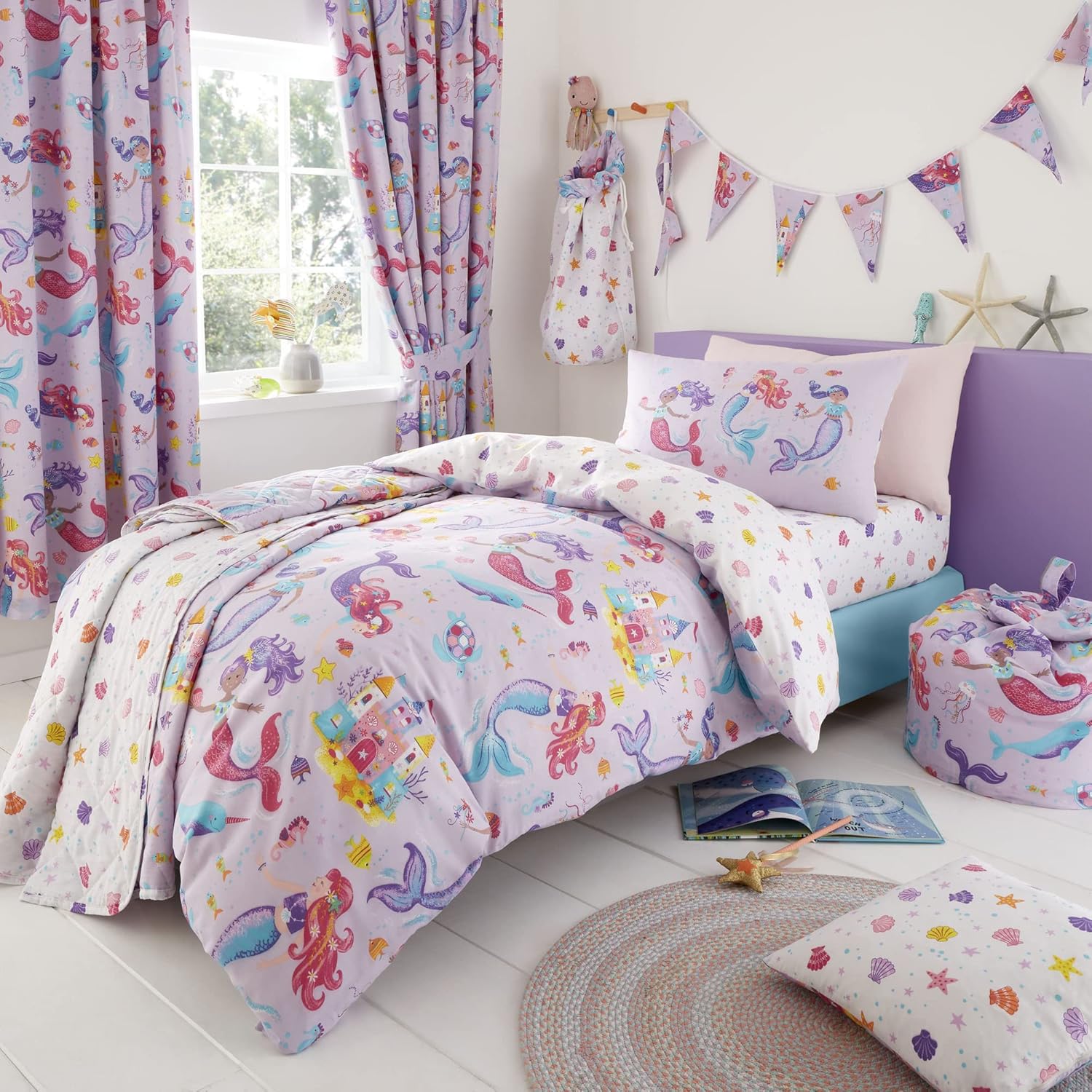 Mermaid Bedding Set - Kids Bedding | Underwater Theme