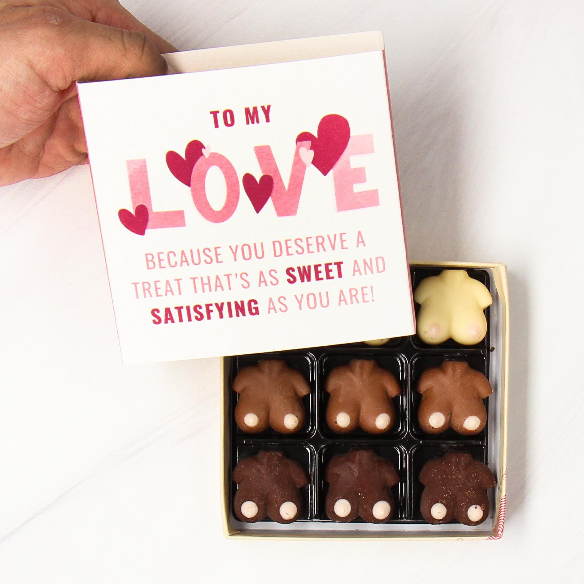 Chocolate Boobs - Box of Rude Chocolate Gifts | Personalised Gift | Anniversary Gift