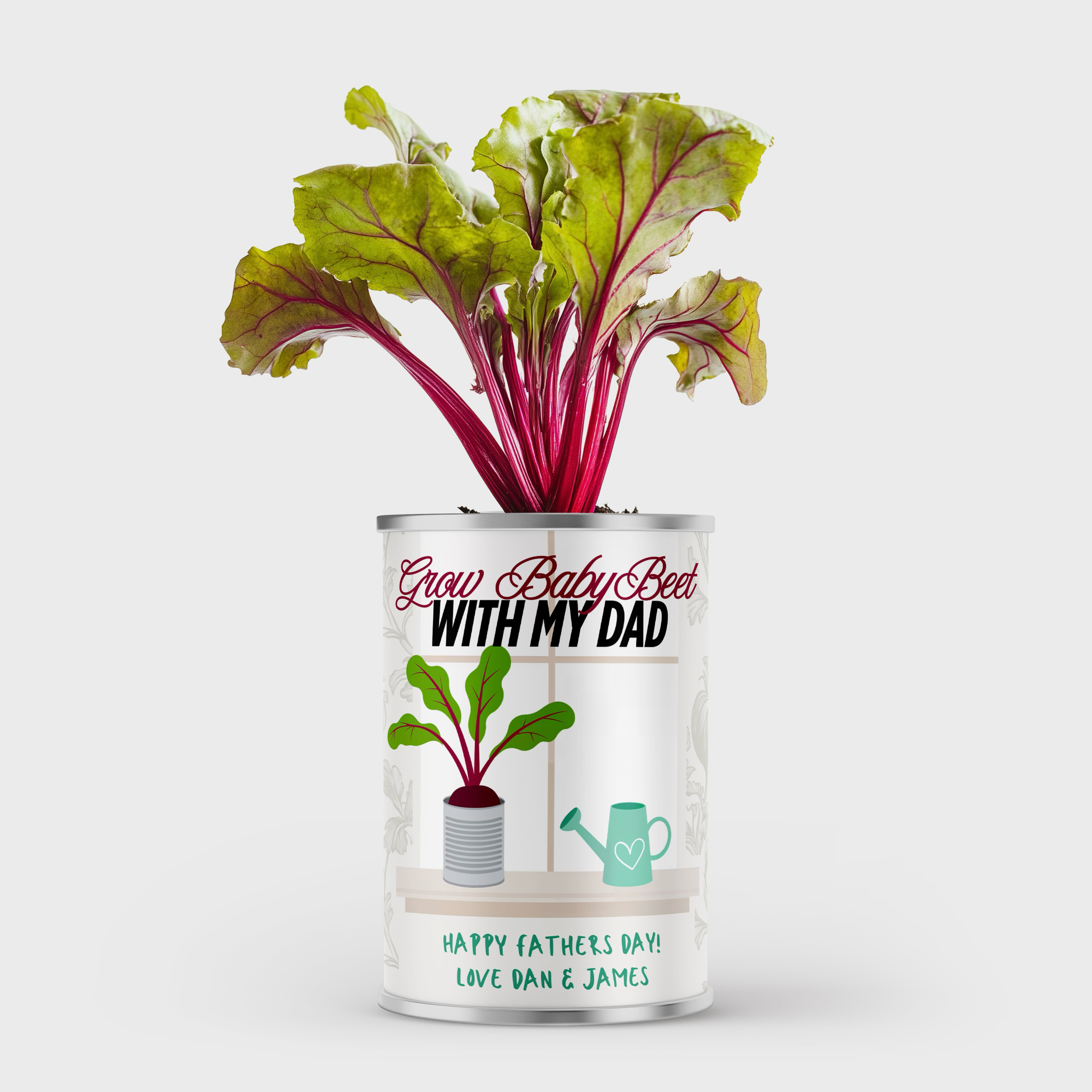 Personalised Grow Your Own Beetroot Vegetable in a Tin