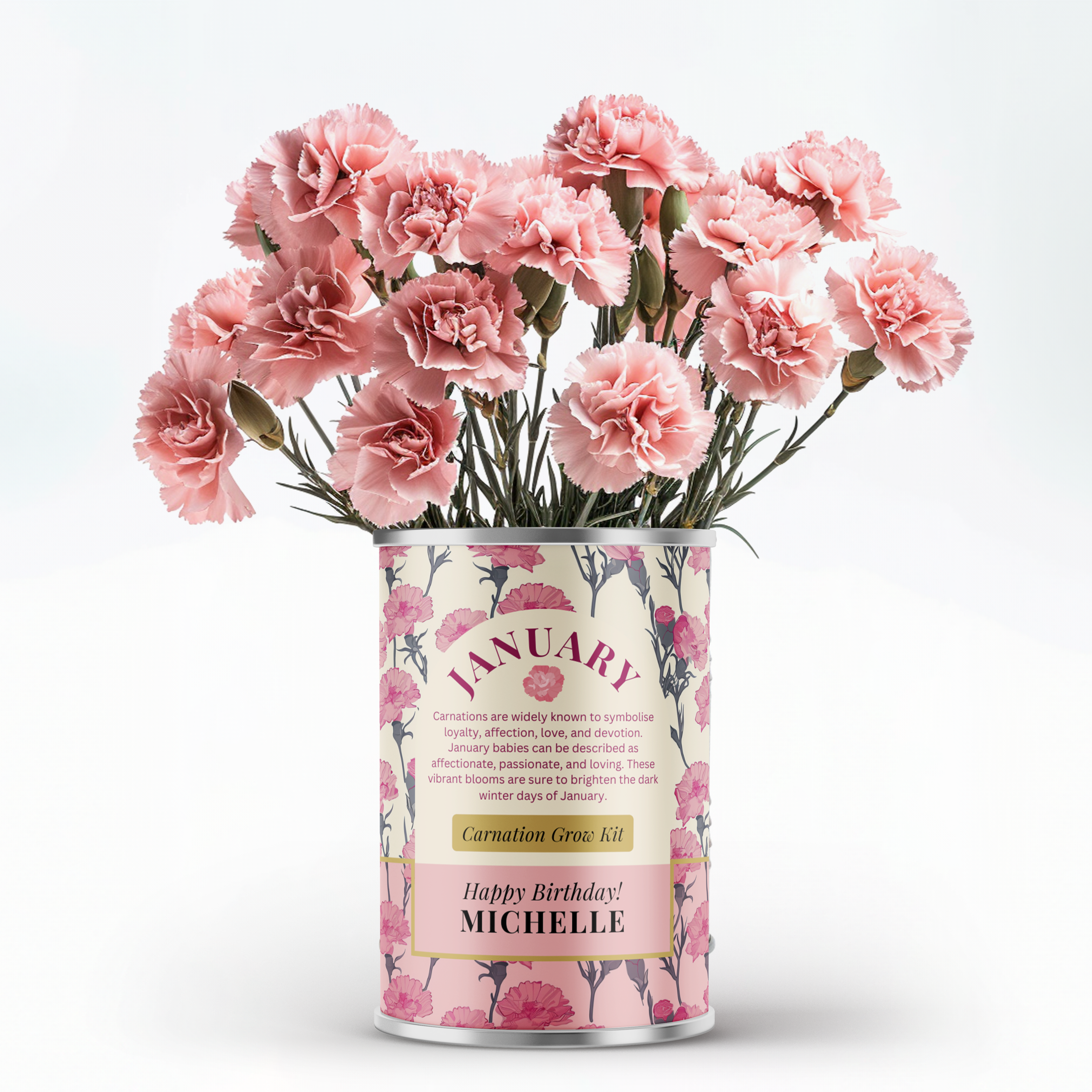 January Birth Flower - Personalised Grow Your Own Flower Gift