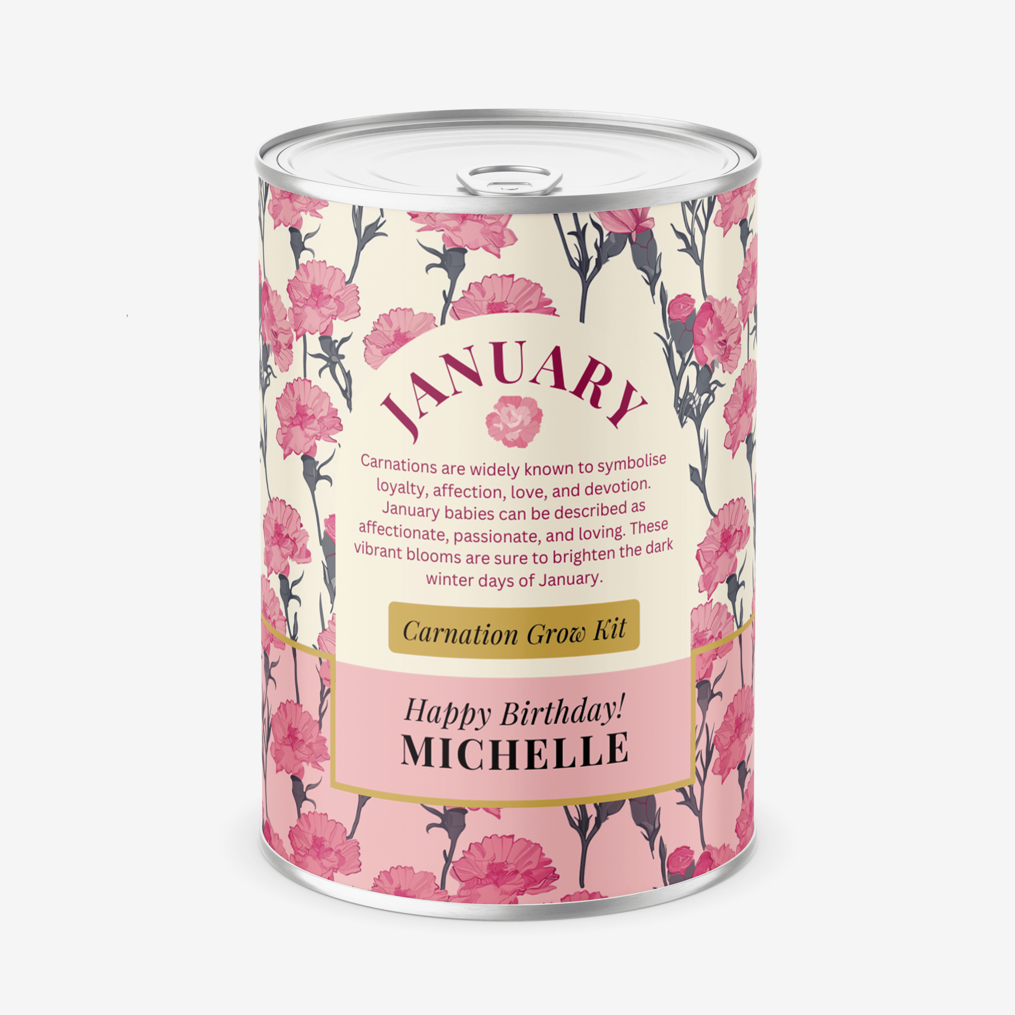 January Birth Flower - Personalised Grow Your Own Flower Gift