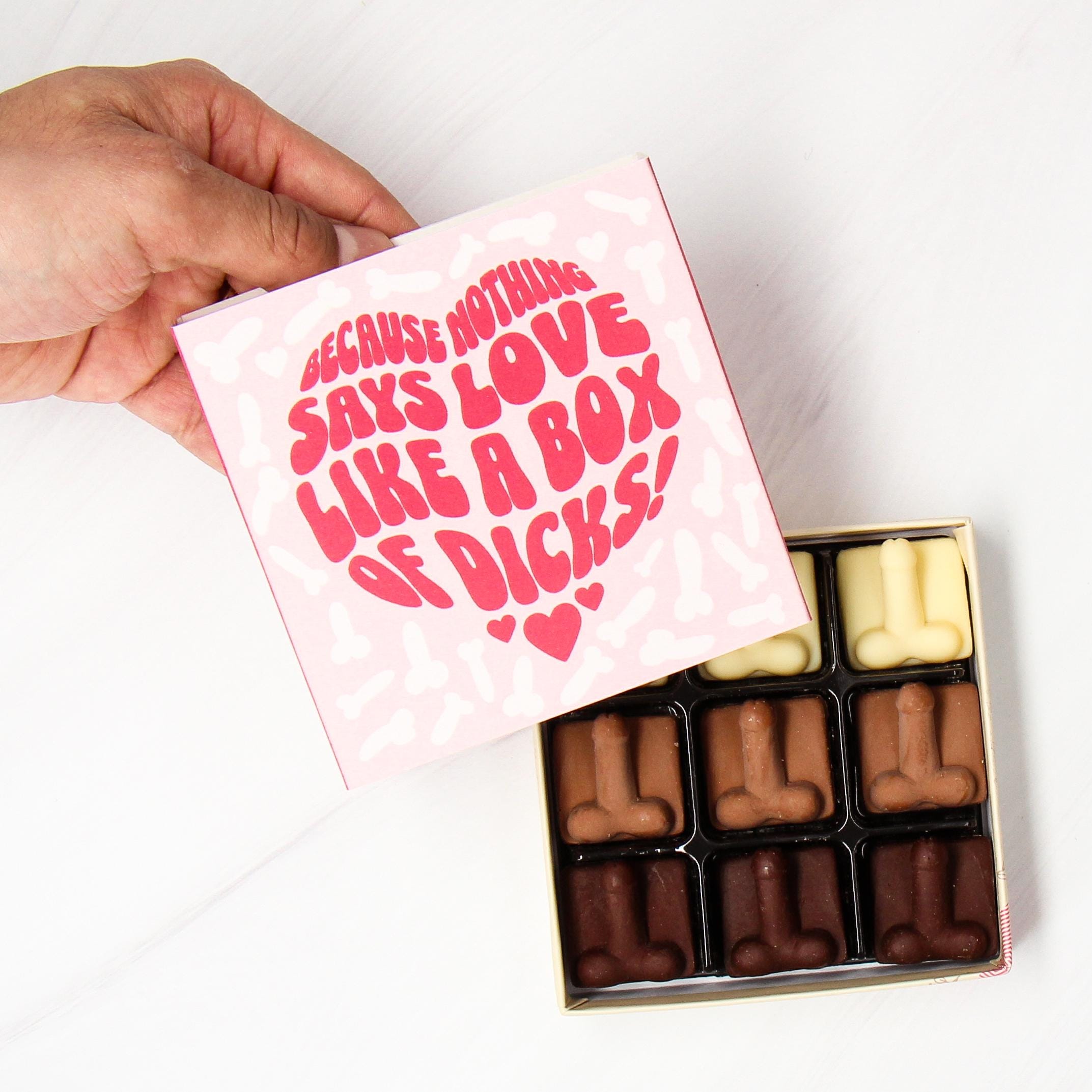 Funny Rude Chocolate Penis Gift Box -  Anniversary Gift | Gifts for Him | Gifts for Her