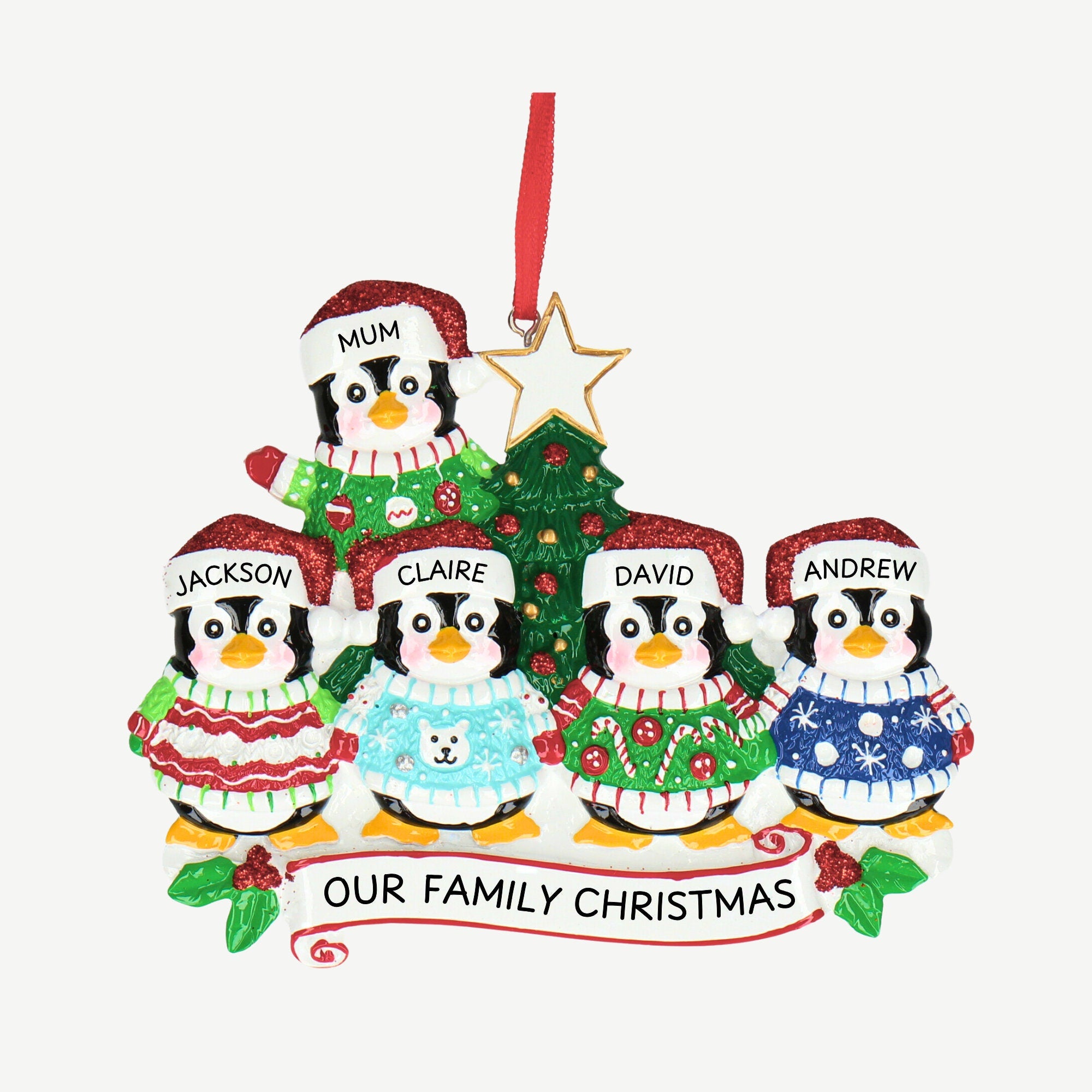 Christmas Jumper Bauble - Personalised | Five Designs | Christmas Decor