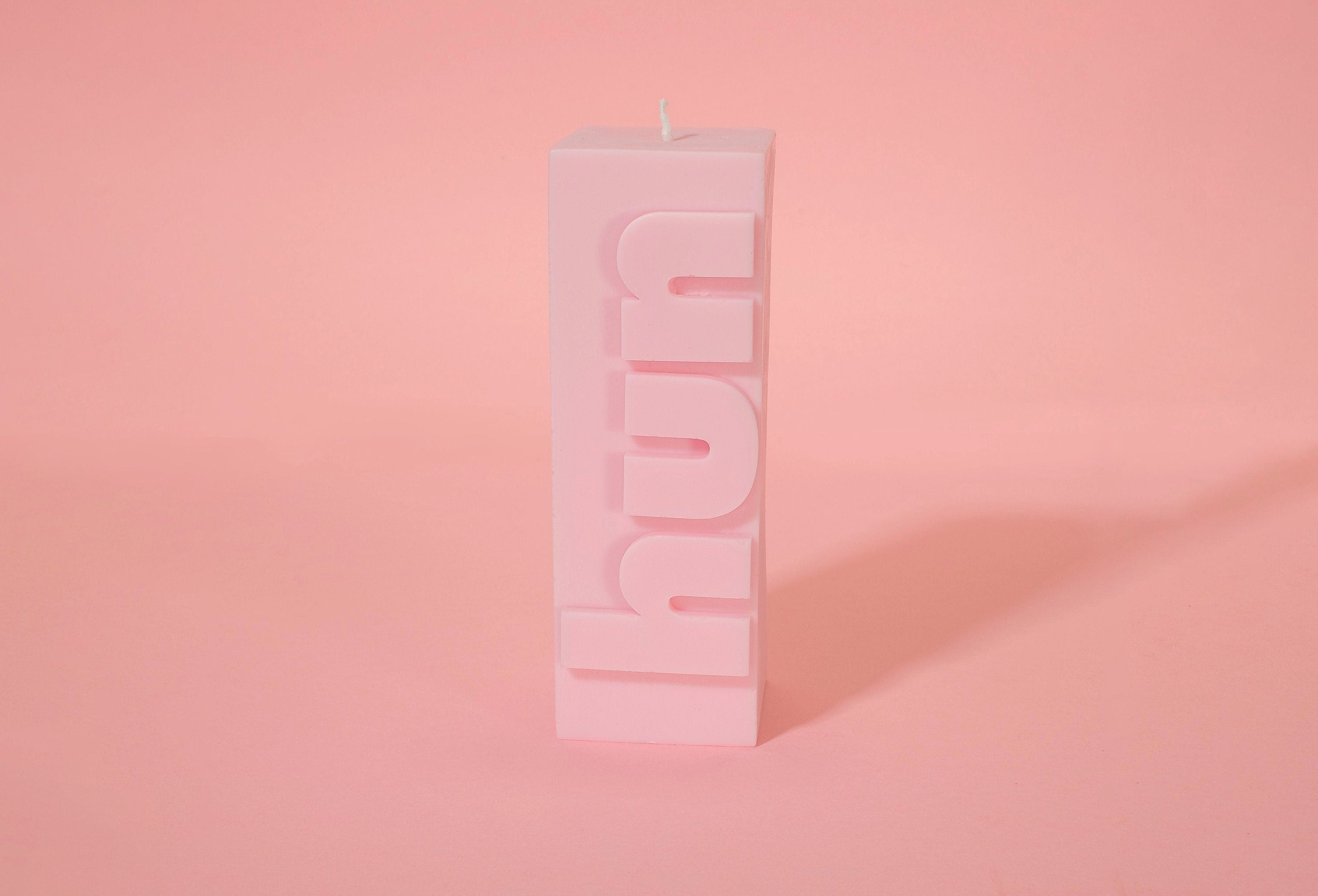 Hun Candle - Debossed Design | Pink Soy Wax - Gift for Best Friend | 60-Hour Burn Time