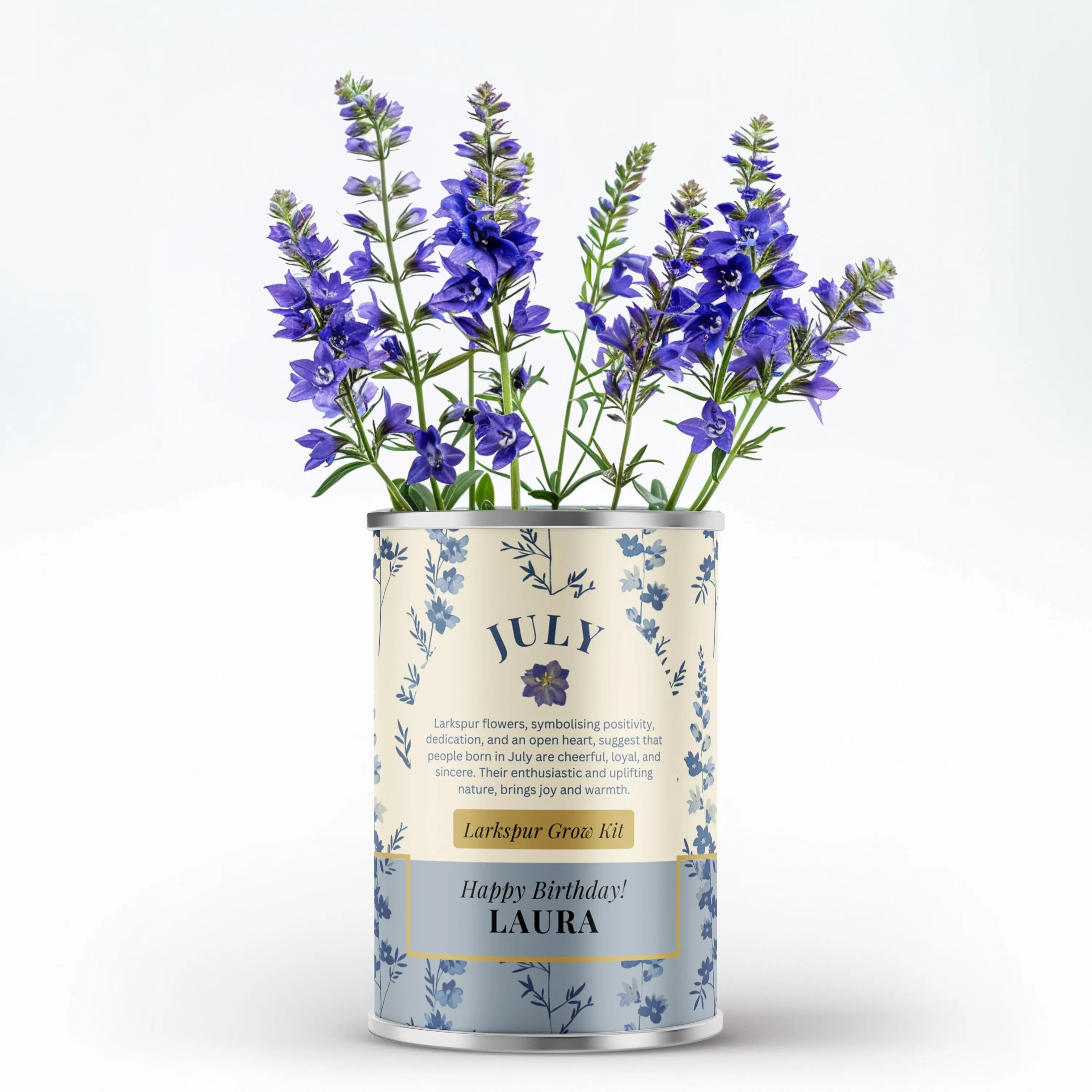 July Birth Flower - Personalised Grow Your Own Flower Gift