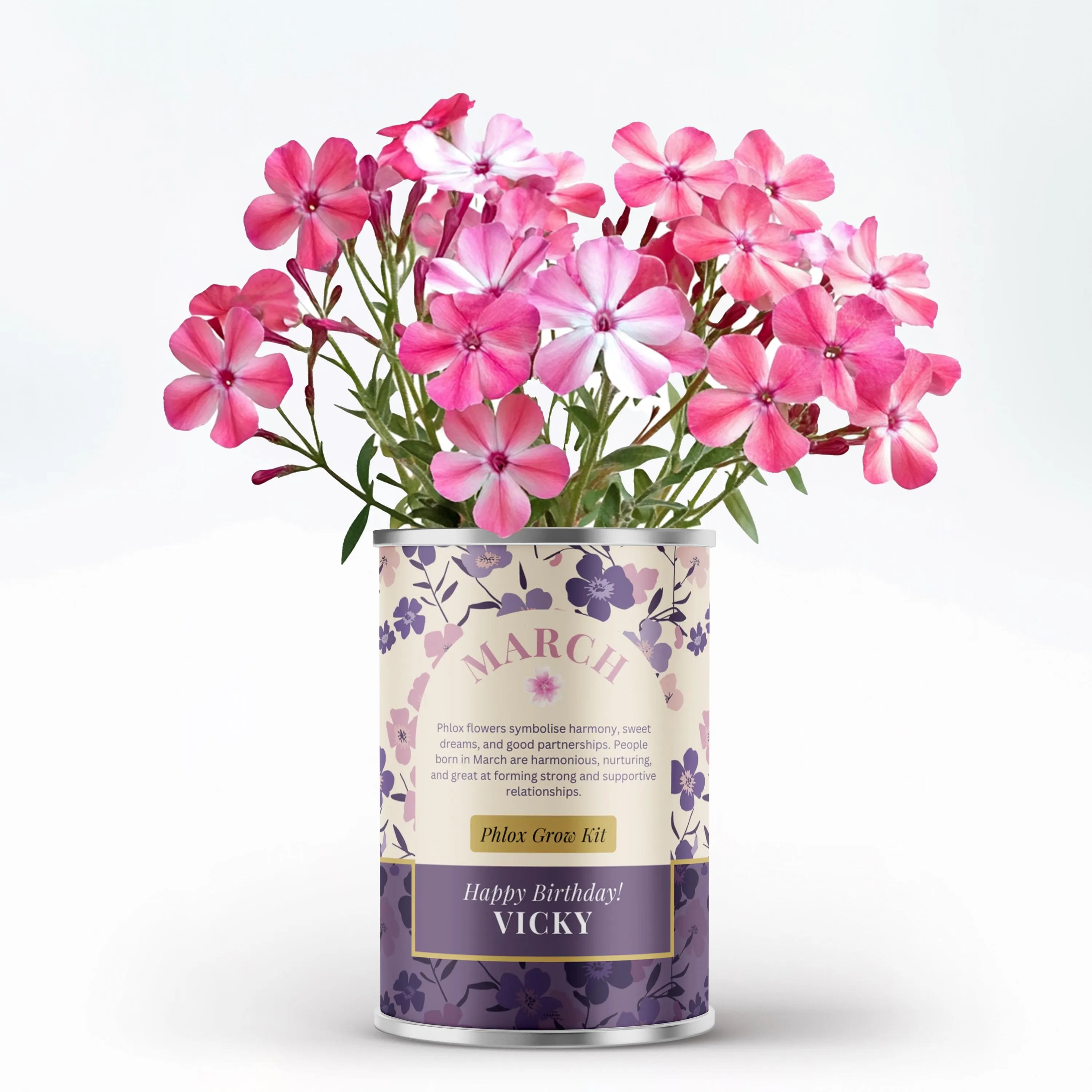 March Birth Flower - Personalised Grow Your Own Flower Gift