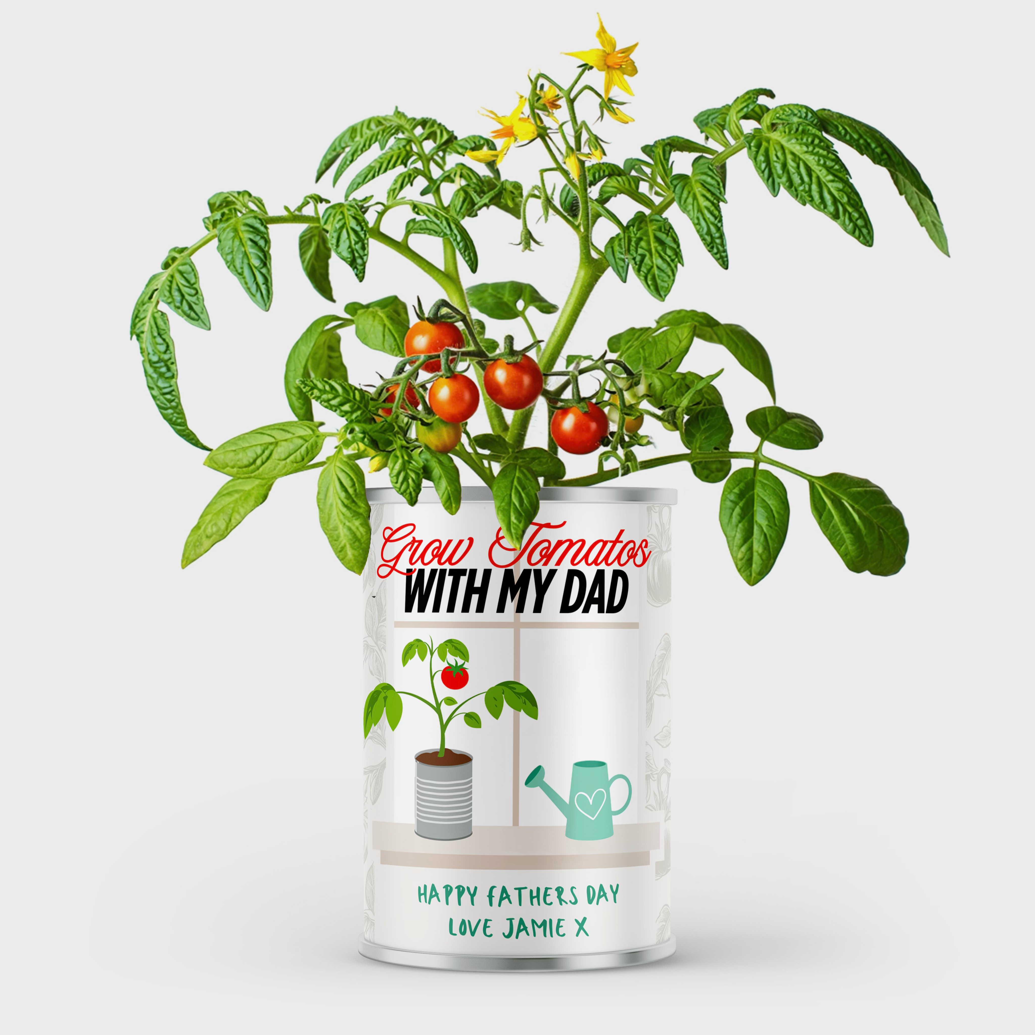 Personalised Grow Your Own Tomatoes Vegetable in a Tin