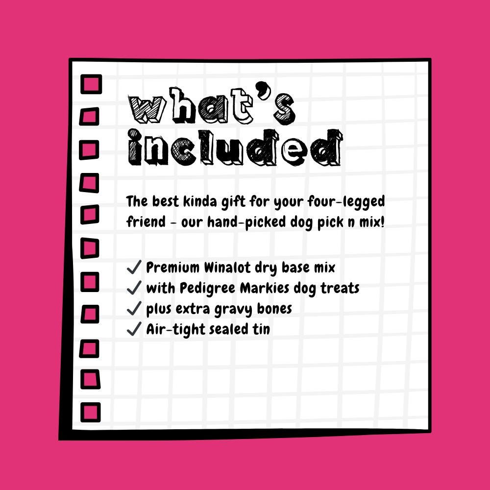 Pick & Mix Dog Treat Tin - Gift for Pets | Pet Gifts | Personalise Me