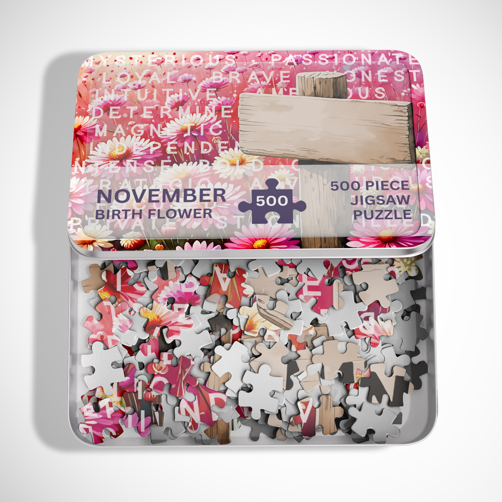 Personalised November Birthday Puzzle - 250/500 Pieces