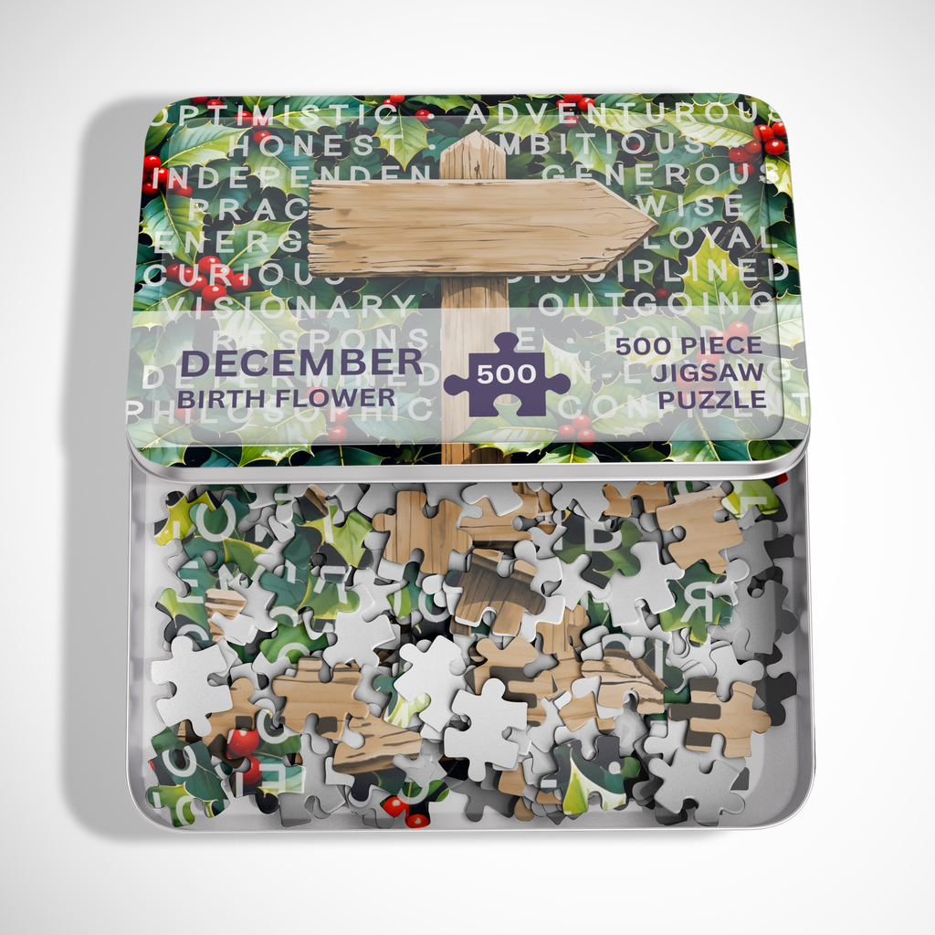 Personalised December Birthday Puzzle - 250/500 Pieces