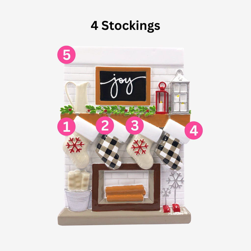 Personalised Christmas Bauble - Family Stockings design | Christmas Decor