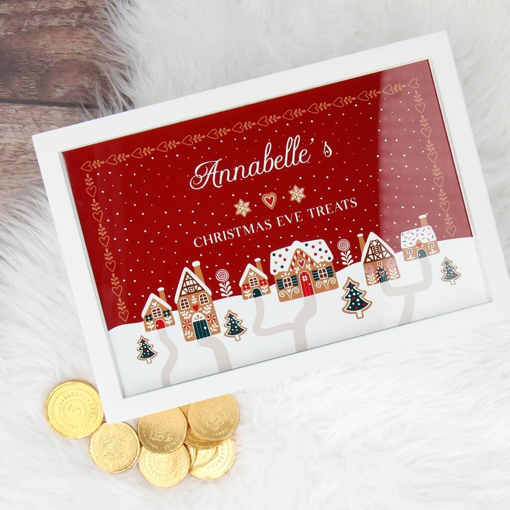 Personalised Gingerbread House Christmas Eve Box Gift Box