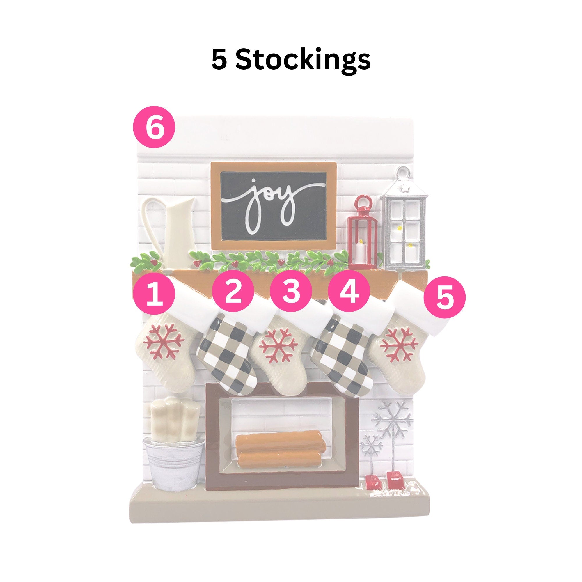 Personalised Stockings Christmas Ornament - Hanging Ornament | Holiday Ornament