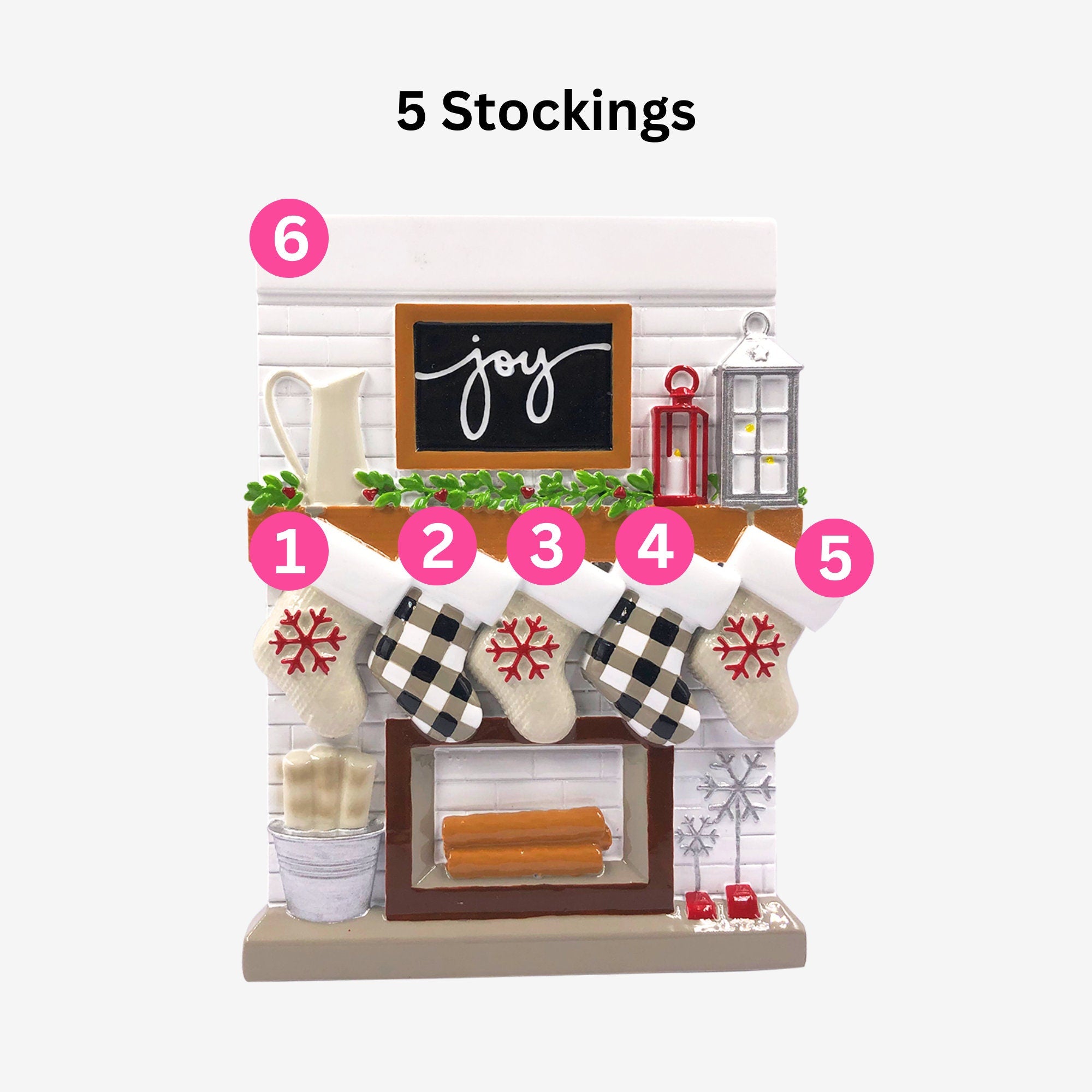 Personalised Christmas Bauble - Family Stockings design | Christmas Decor