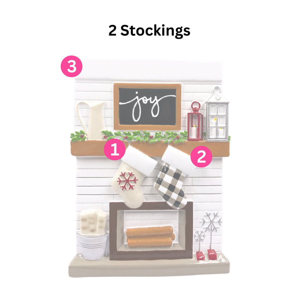 Personalised Stockings Christmas Ornament - Hanging Ornament | Holiday Ornament