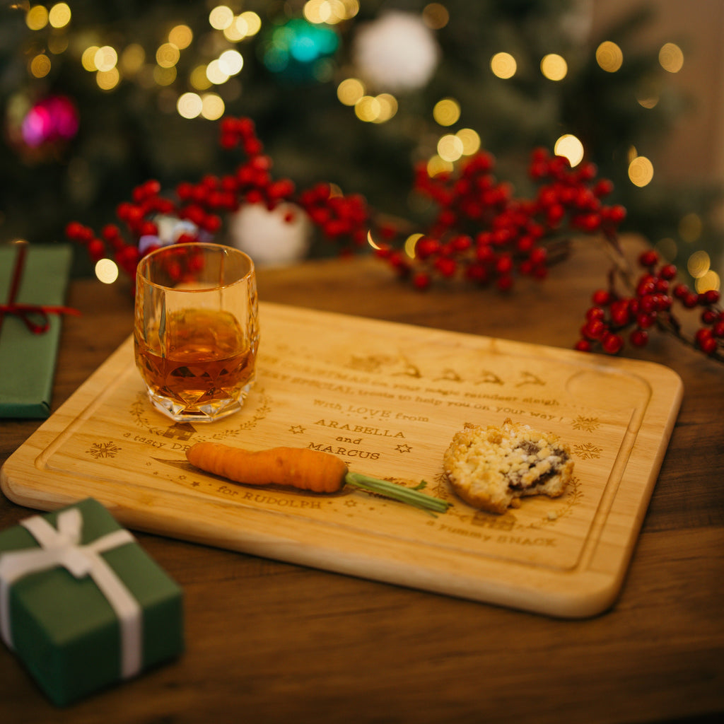 Personalised Laser Wooden Christmas Eve Treat Board | Santa Treat | Fun for Kids