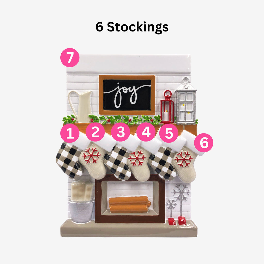 Personalised Christmas Bauble - Family Stockings design | Christmas Decor