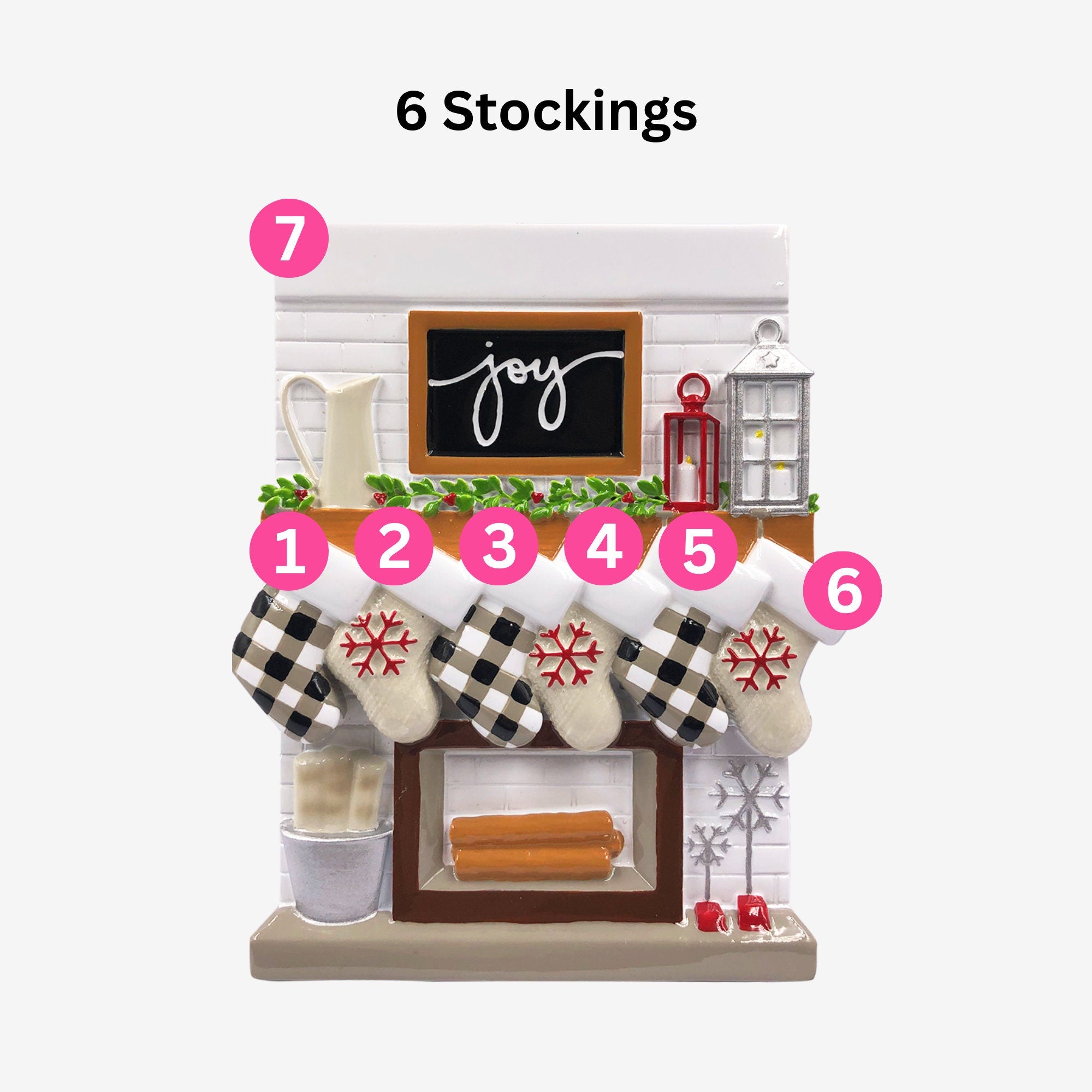 Personalised Christmas Bauble - Family Stockings design | Christmas Decor