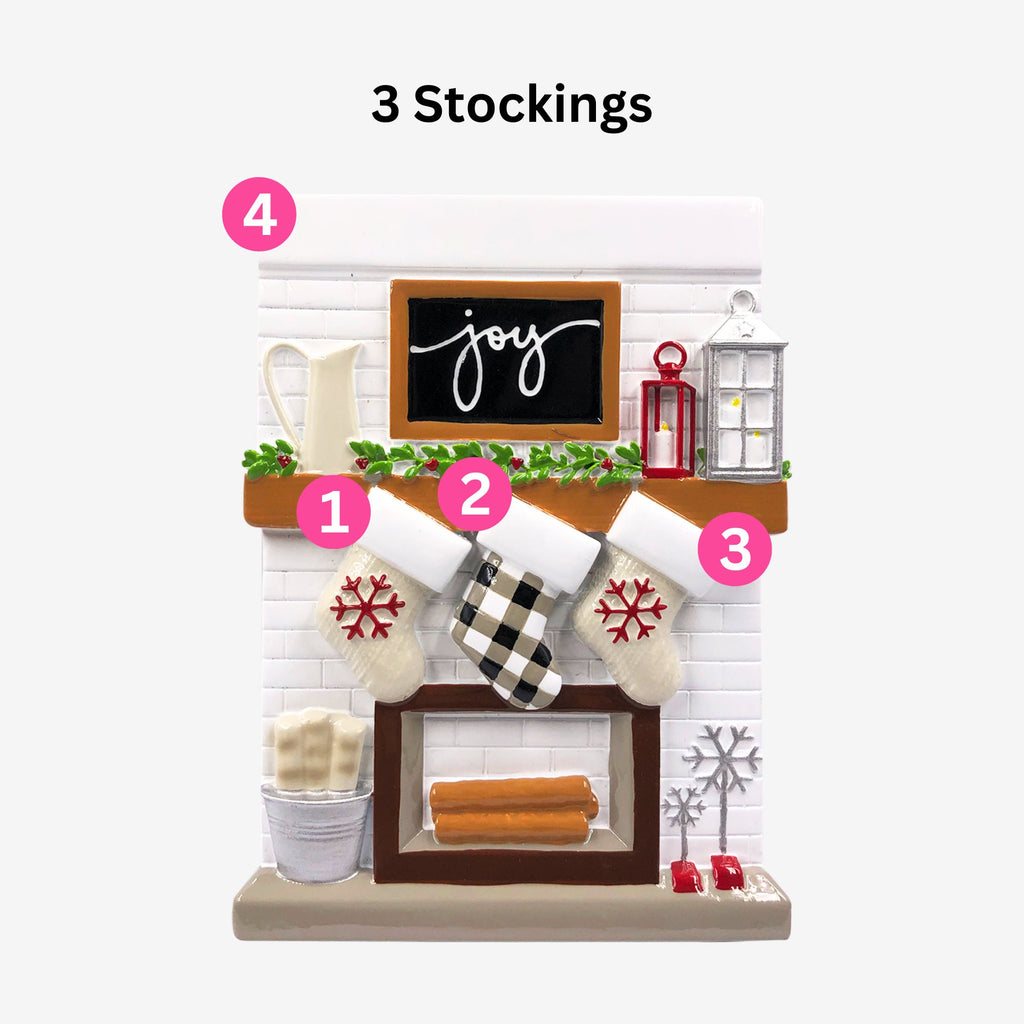 Personalised Christmas Bauble - Family Stockings design | Christmas Decor