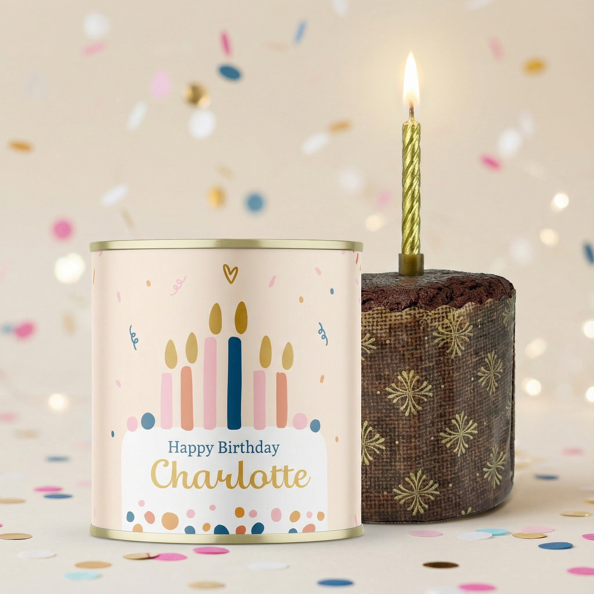 Personalised Individual Birthday Cake In A Can Main image