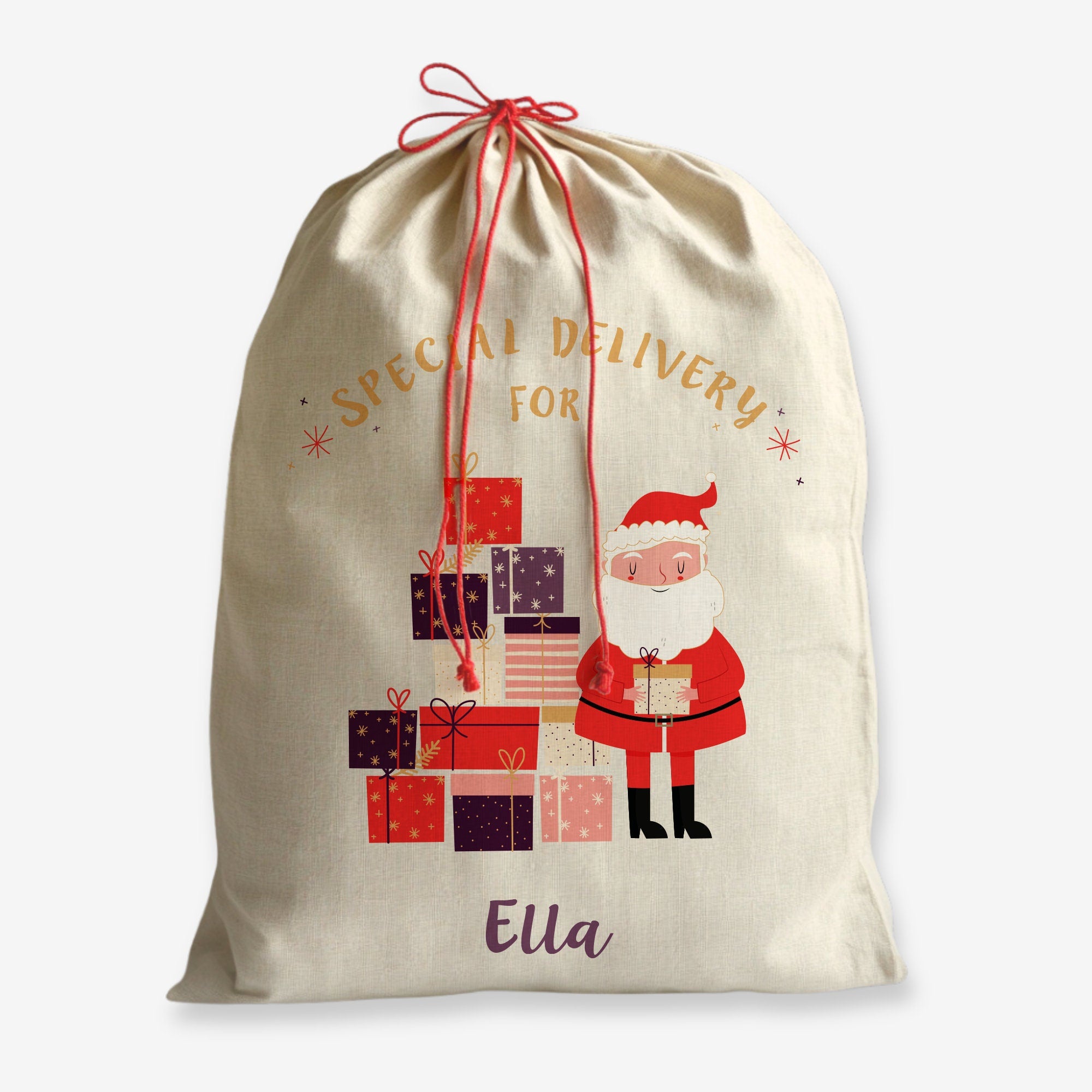 Personalised Christmas Sack - Santa Special Delivery | Christmas Toy Sack for Kids | Small/Large