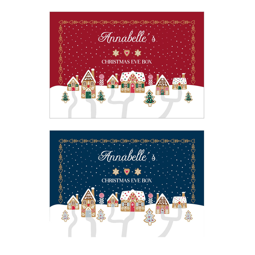Personalised Gingerbread House Christmas Eve Box Gift Box