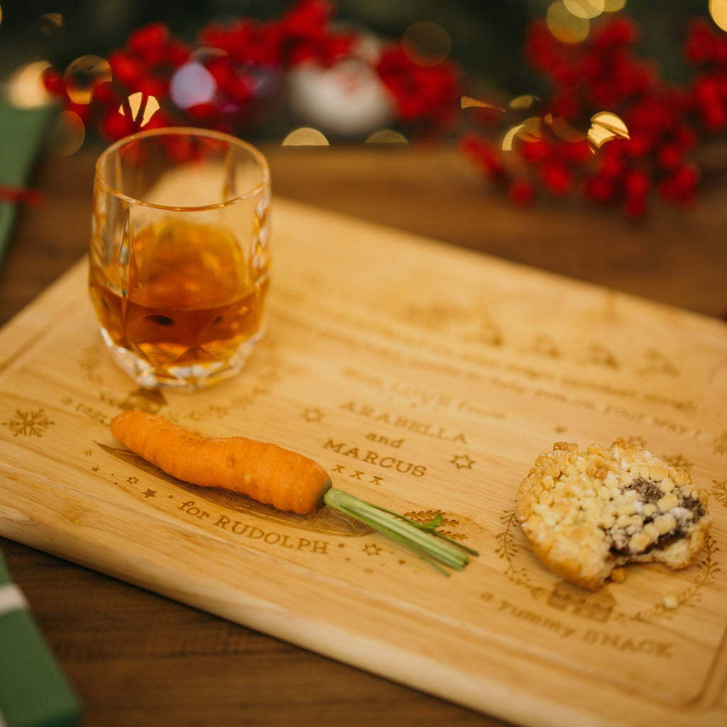 Personalised Laser Wooden Christmas Eve Treat Board | Santa Treat | Fun for Kids