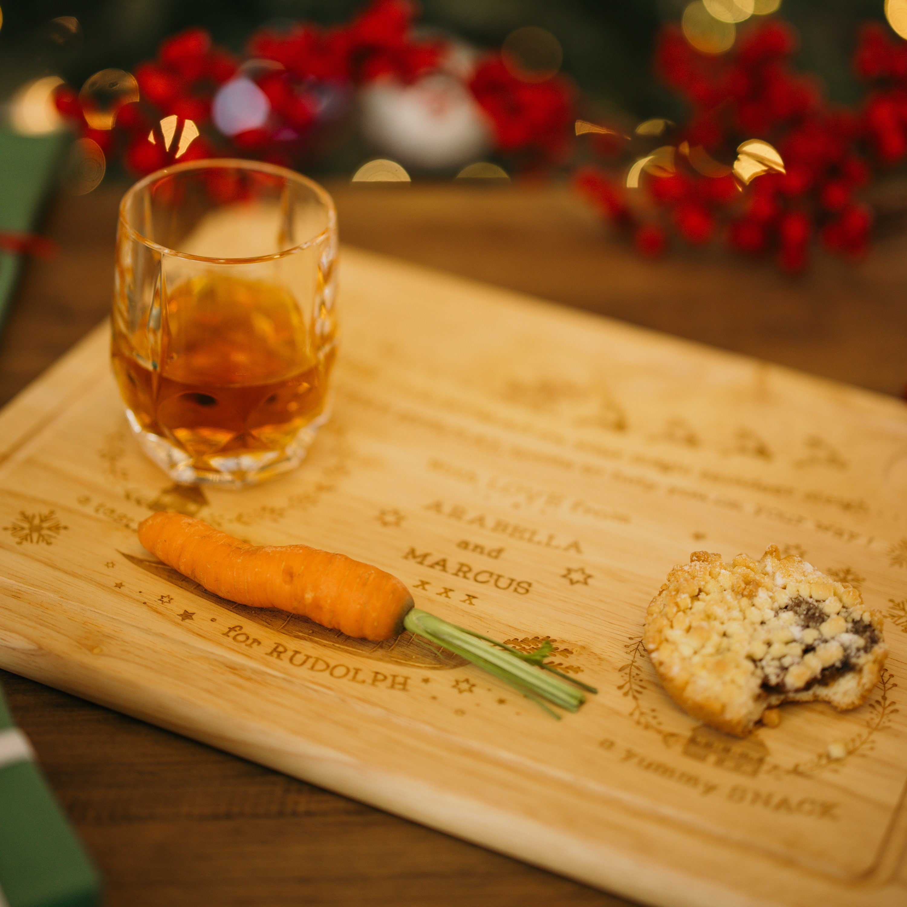 Personalised Laser Wooden Christmas Eve Treat Board | Santa Treat | Fun for Kids