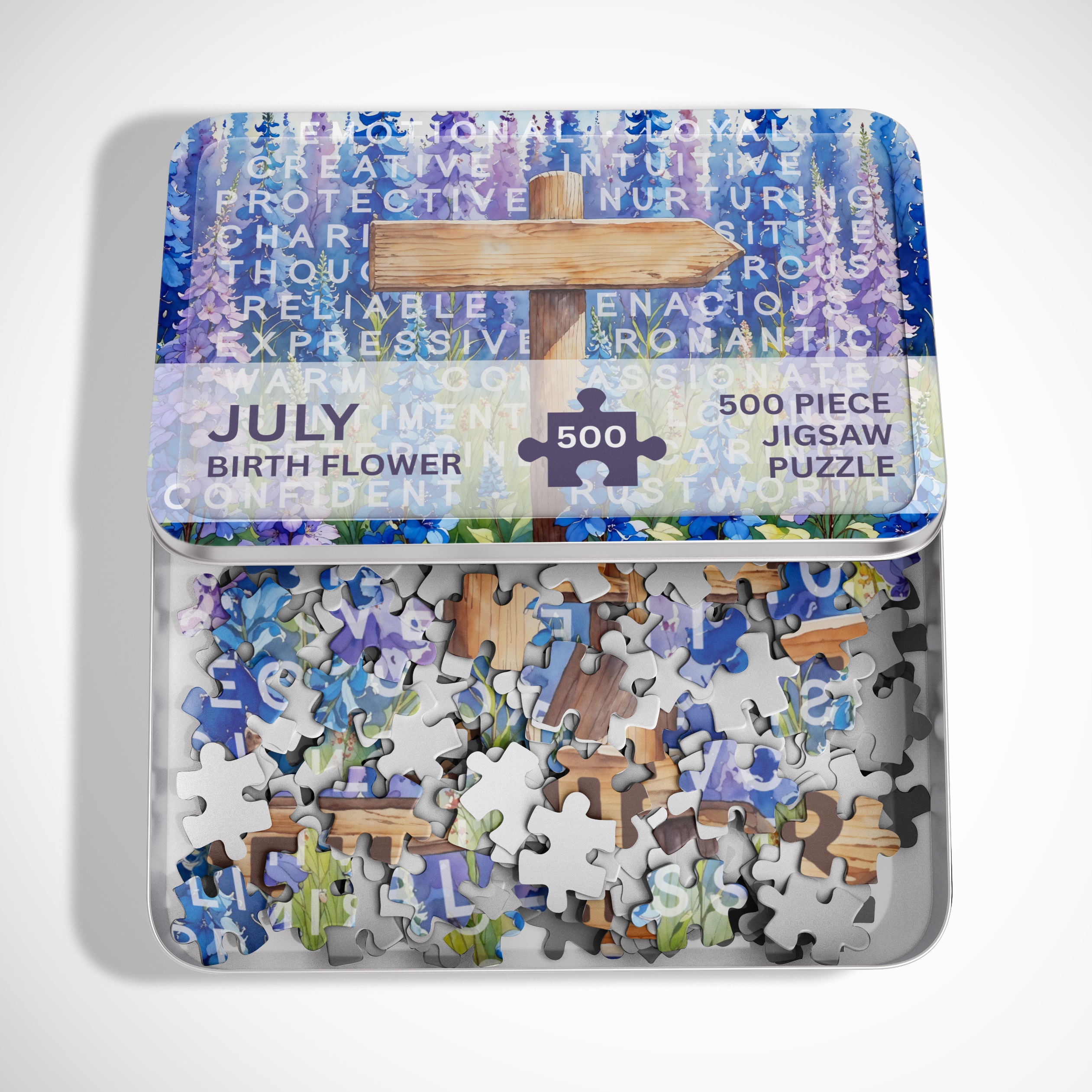 Personalised July Birthday Puzzle - 250/500 Pieces
