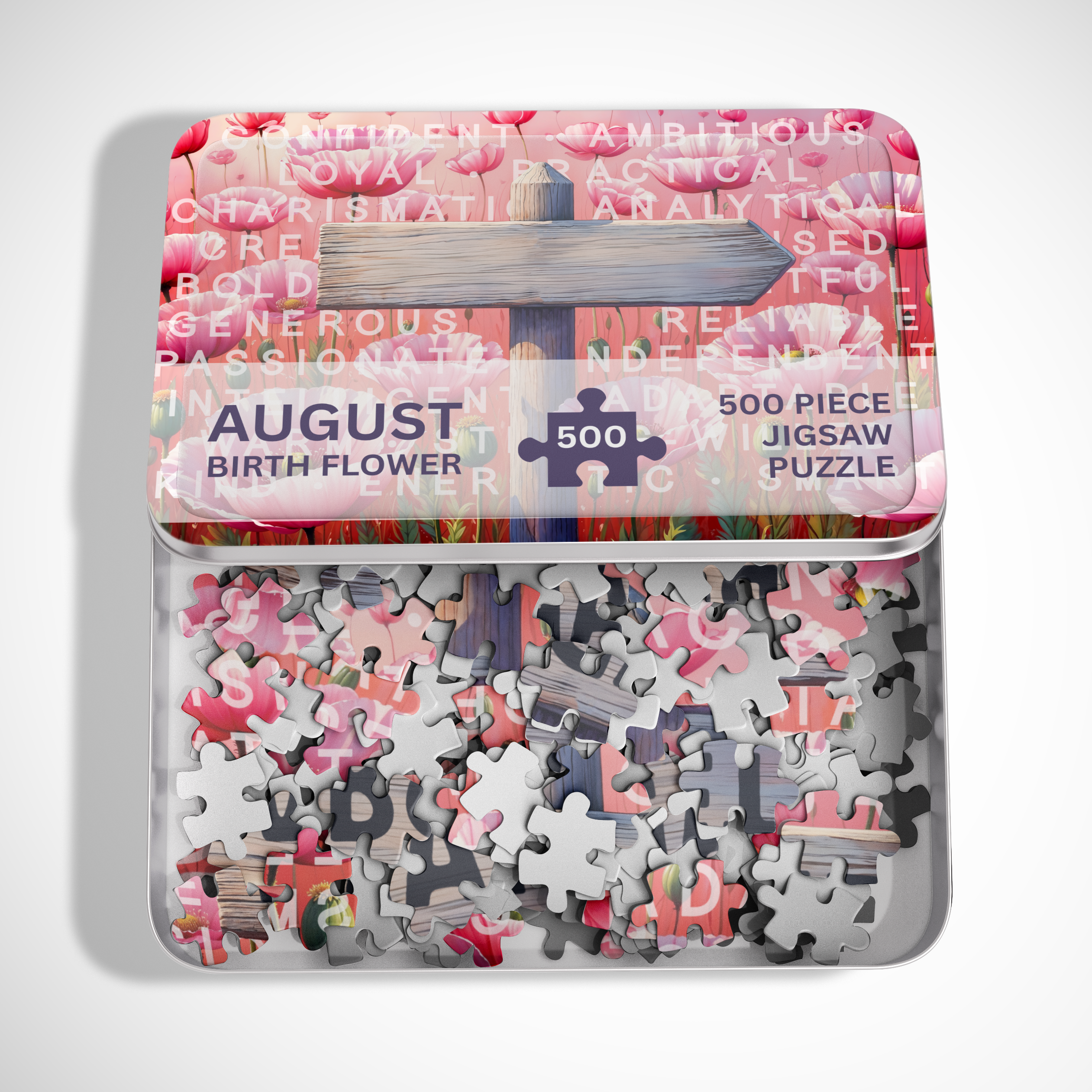 Personalised August Birthday Puzzle - 250/500 Pieces