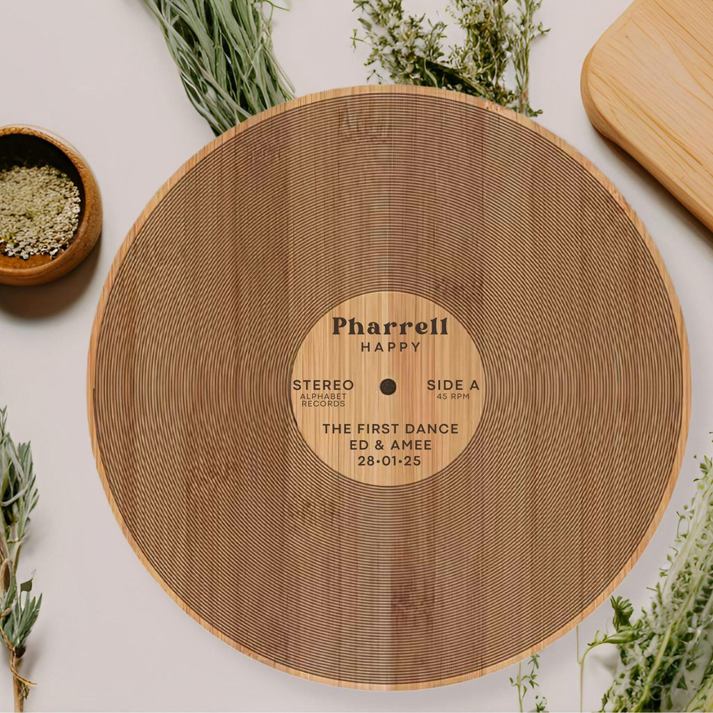 Vinyl Record Chopping Board - Personalised Wedding Gift | First Dance Song | Wedding Gift