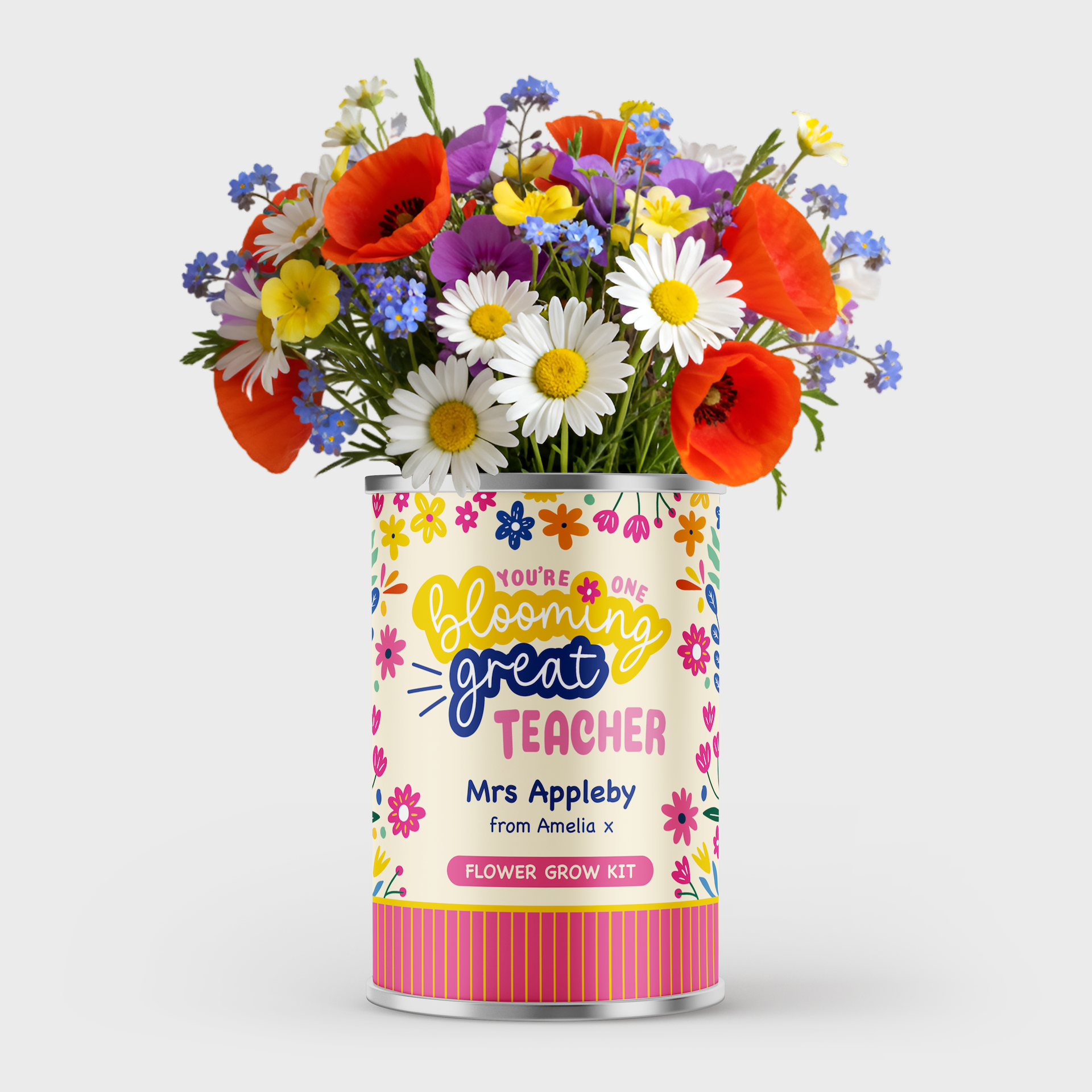 Personalised Teacher Gift - Blooming Great Teacher