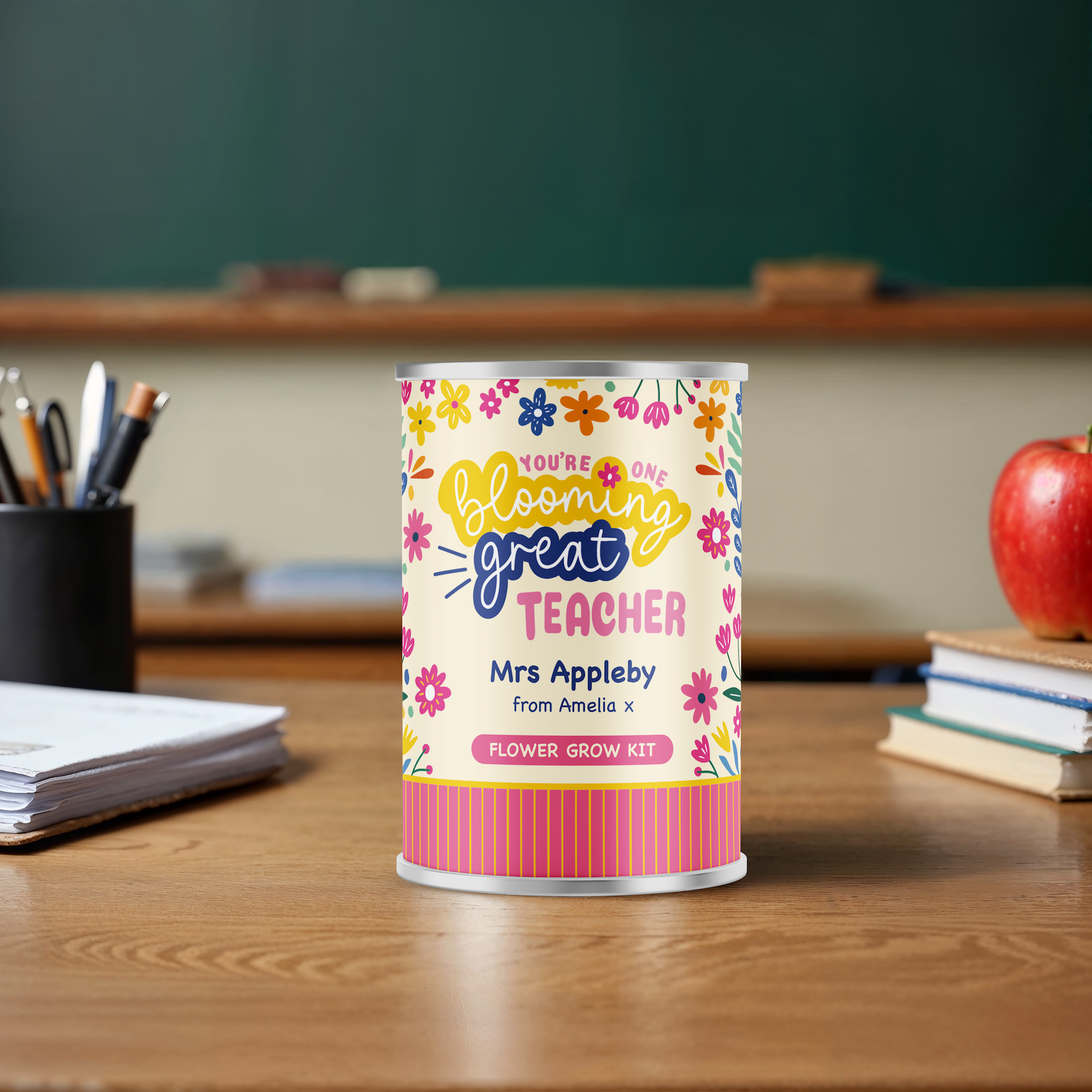 Personalised Teacher Gift - Blooming Great Teacher