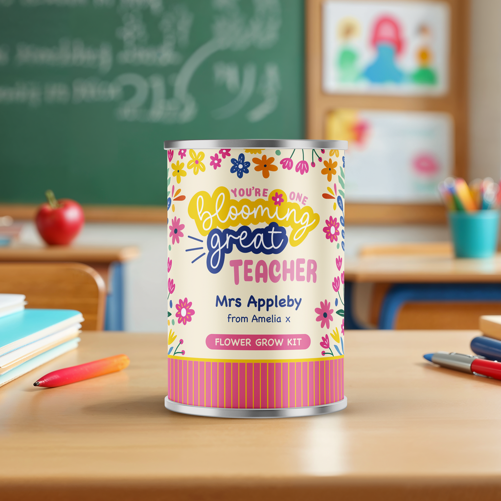 Personalised Teacher Gift - Blooming Great Teacher