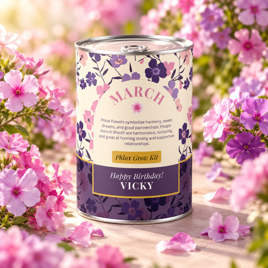 March Birth Flower - Personalised Grow Your Own Flower Gift