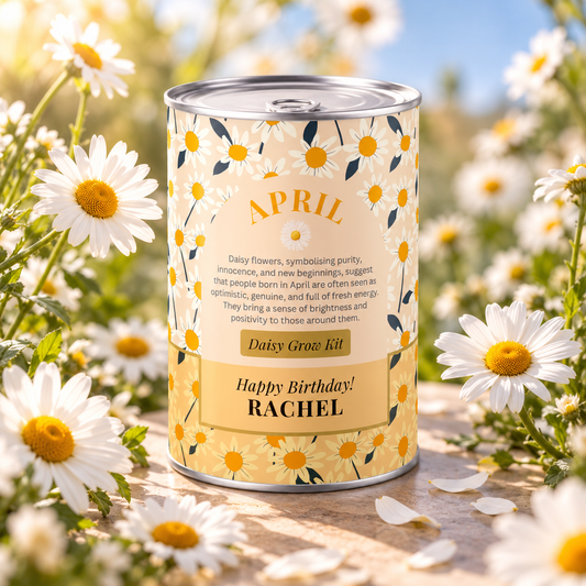 April Birth Flower - Personalised Grow Your Own Flower Gift