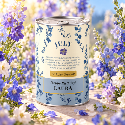 July Birth Flower - Personalised Grow Your Own Flower Gift