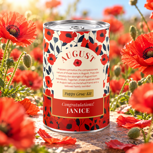 August Birth Flower - Personalised Grow Your Own Flower Gift