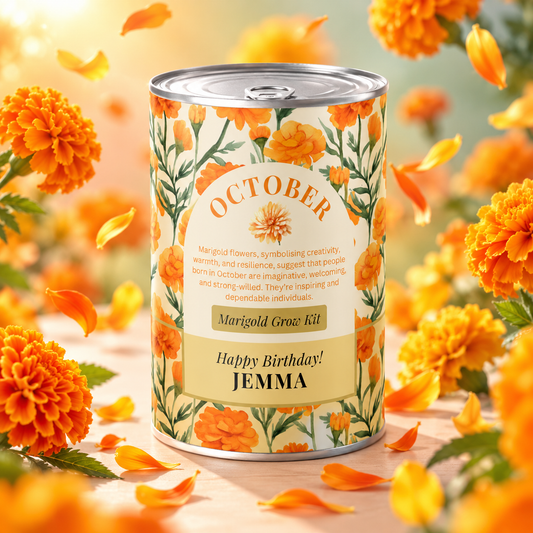 October Birth Flower - Personalised Grow Your Own Flower Gift