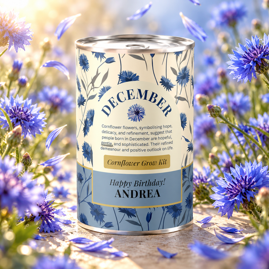 December Birth Flower - Personalised Grow Your Own Flower Gift
