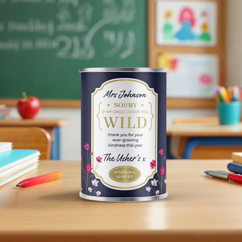 Personalised Gift for Teachers - Drove You Wild, Wild Flowers