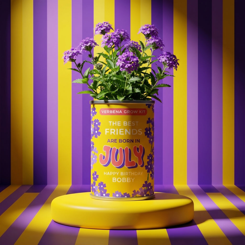 July Birth Flower Grow Your Own Verbena Flower Gift