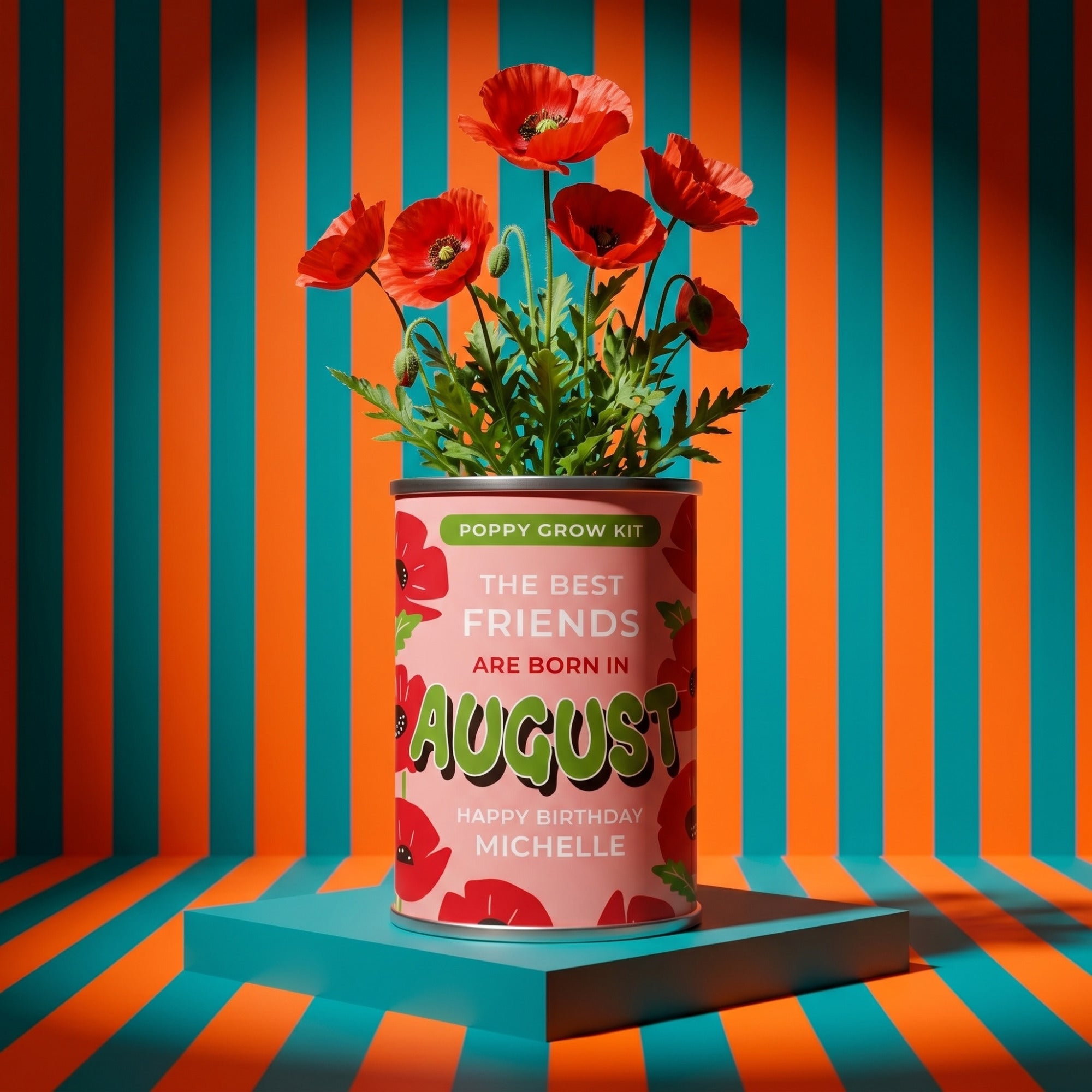 August Birth Flower Grow Your Own Poppy Flower Gift Secondary image