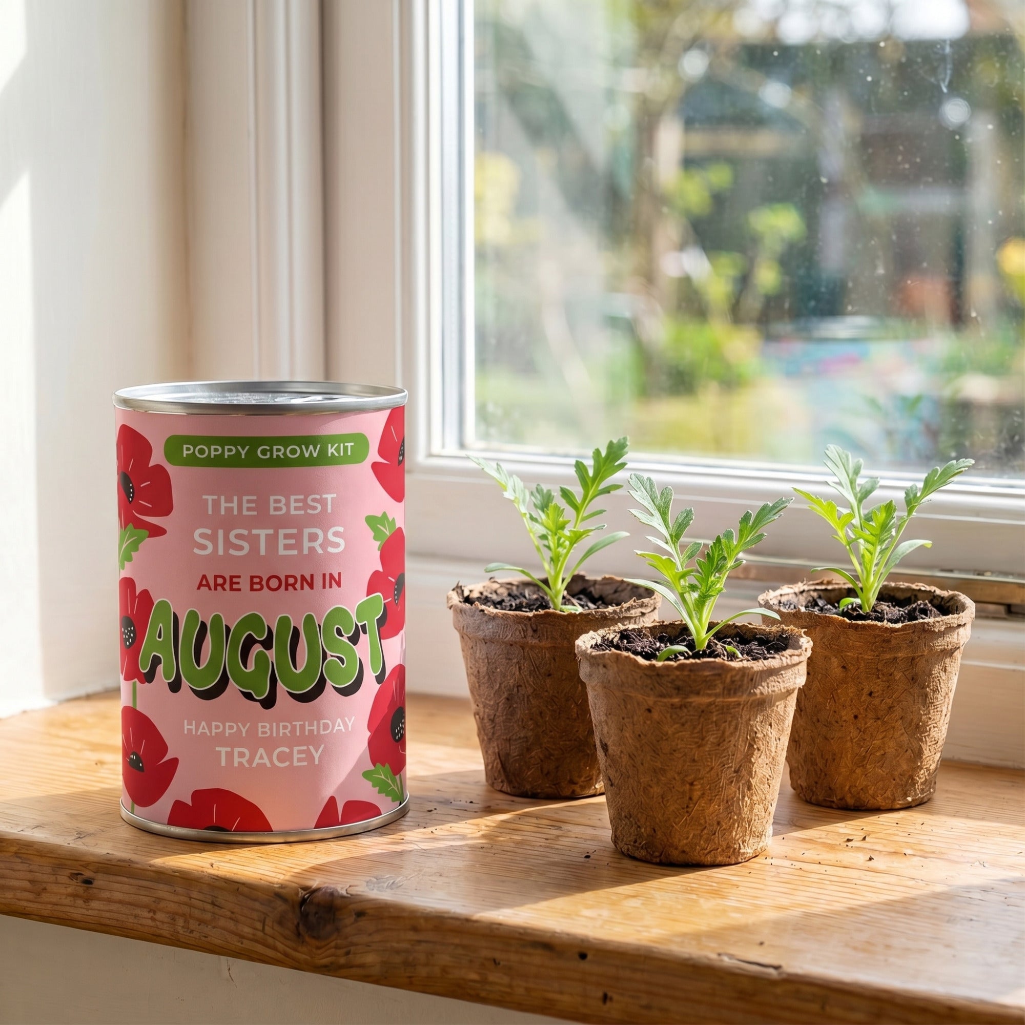 August Birth Flower Grow Your Own Poppy Flower Gift
