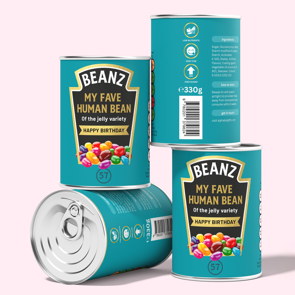 Fave Human Bean Tin - Assorted Jelly Beans | Birthday Gift