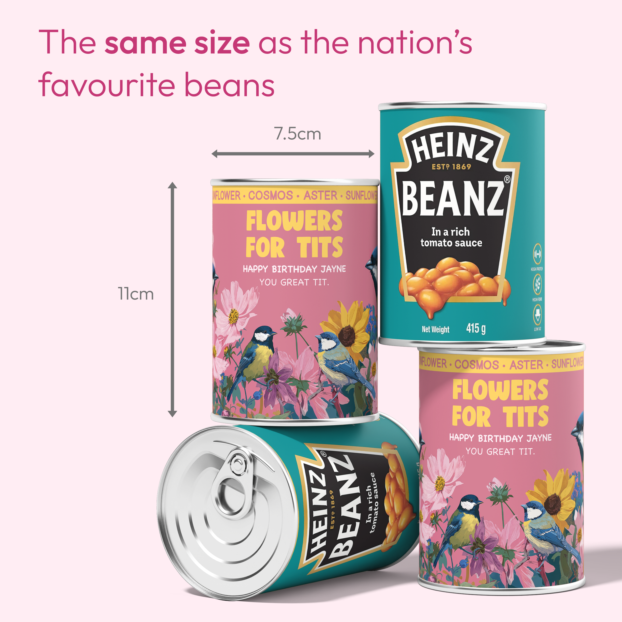 Personalised Flowers For Tits Tin - Grow Your Own Flowers | Gift For Tit Lovers