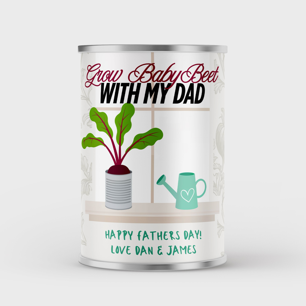 Personalised Grow Your Own Beetroot Vegetable in a Tin